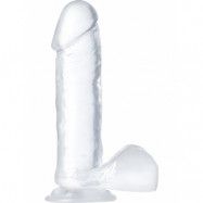 B Yours: Diamond Glimmer Dildo, 20 cm, transparent