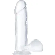 B Yours: Diamond Glimmer Dildo, 20 cm, transparent