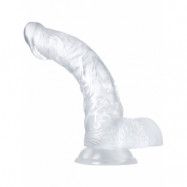 B Yours: Diamond Luster Dildo, 21.5 cm, transparent