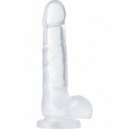 B Yours: Diamond Quartz Dildo, 19 cm, transparent