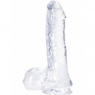 B Yours Plus: Ram n' Jam Dildo, 20 cm, transparent