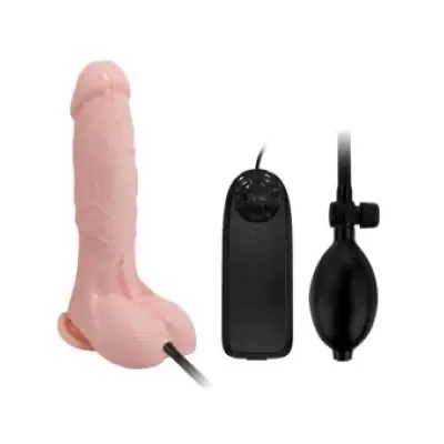 Baile Realistic Vibrating And Inflatable Dildo 18.8 Cm