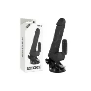 Basecock Realistic Vibrator Remote Control Black 18.5 Cm -O- 4Cm