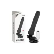 Basecock Realistic Vibrator Remote Control Black 19.5 Cm -O- 4 Cm