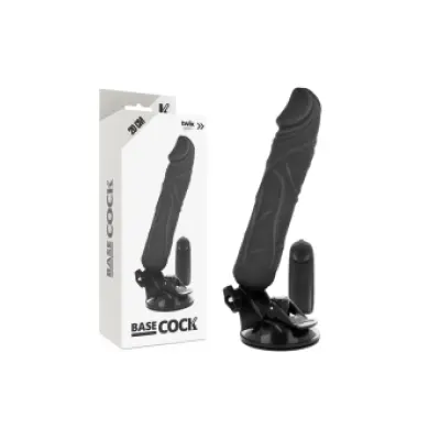 Basecock Realistic Vibrator Remote Control Black 20 Cm -O- 4 Cm