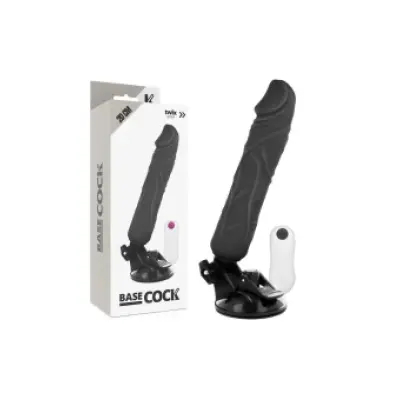Basecock Realistic Vibrator Remote Control Black 20 Cm -O- 4 Cm