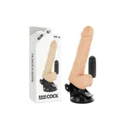 Basecock Realistic Vibrator Remote Control Flesh 18.5 Cm -O- 4Cm