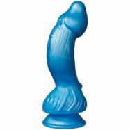 baseks Fantasy Monster Blue Dragon Dildo 22,5 cm  - Blå