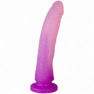 baseks Gradient Glitter Medium Dildo 20 cm - Purple