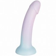 baseks Playful Pink Gradient Silikondildo 18 cm - Purple