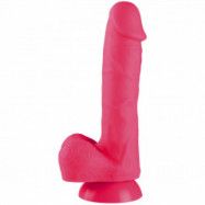 baseks Realistisk Silikondildo med Sugpropp Medium - Rose