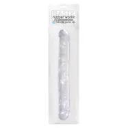 BASIX 12" DOUBLE DONG CLEAR - 30cm Lång Dubbel dildo *