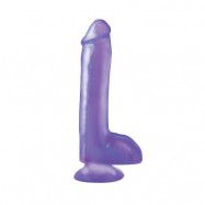 BASIX 20cm dildo med sugkopp - Lila