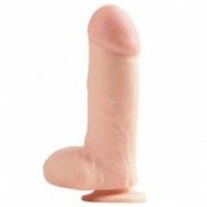 Basix Big 7 Dildo med Sugpropp 20 cm - Nude