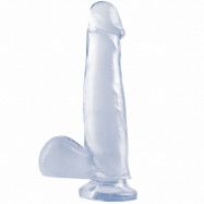 Basix Rubber Works Dildo med Testiklar 21 cm