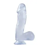 Basix transparent dong med sugkopp (16,5 cm)