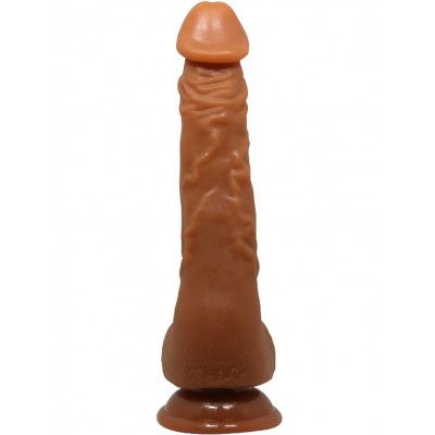 Beautiful Jason: Realistisk Dildo med Sugpropp, 25 cm, mörk