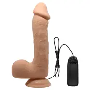 Beautiful Johnson: Realistisk Dildovibrator med Sugpropp, 23 cm, ljus