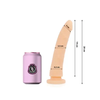 Delta Club Toys Natural Dildo Medical Silicone 20 Cm -O- 4 Cm