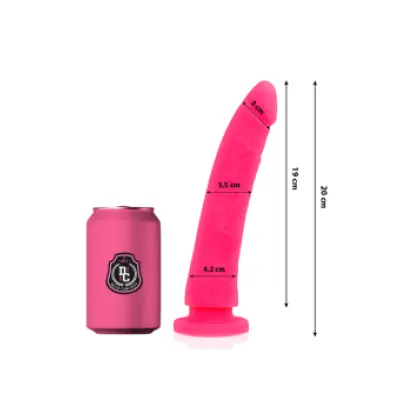 Delta Club Toys Pink Dildo Medical Silicone 20 Cm -O- 4 Cm