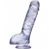 B Yours Plus: Hearty n' Hefty Dildo, 23 cm, transparent