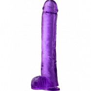 B Yours Plus: Hefty n' Hung Dildo, 36 cm, lila