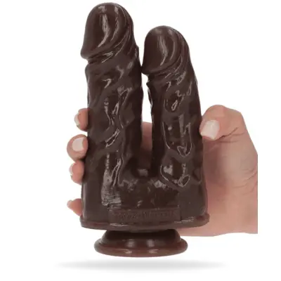 Caino and Abele Double Dildo - Brown
