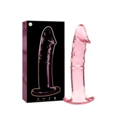 Nebula Series By Ibiza Model 19 Dildo Borosilicate Glass Pink 18.5 Cm -O- 4 Cm
