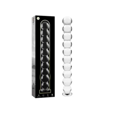Nebula Series By Ibiza Model 22 Dildo Borosilicate Glass Clear 21.5 Cm -O- 2.5 Cm