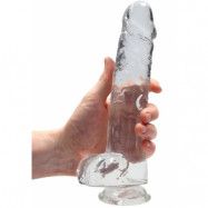 Crystal Clear dildo 22 cm, Clear