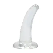 Crystal Clear non realistic dildo 11 cm, Clear