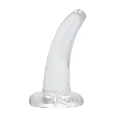 Crystal Clear non realistic dildo 11 cm, Clear