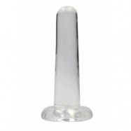 Crystal Clear non realistic dildo 13 cm, Clear