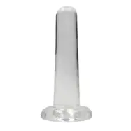 Crystal Clear non realistic dildo 13 cm, Clear