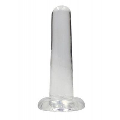 Crystal Clear non realistic dildo 13 cm, Clear