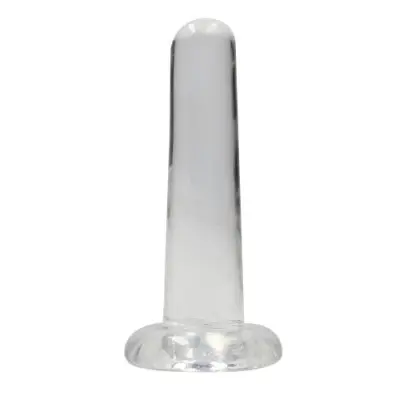 Crystal Clear non realistic dildo 13 cm, Clear