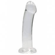 Crystal Clear non realistic dildo 17 cm, Clear