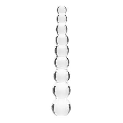 Clarity Elysian Pearls Glass Dildo