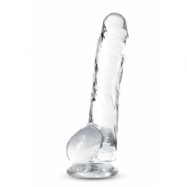 Clear Dildo Med Pung