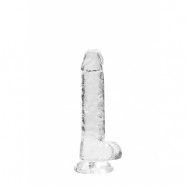 Clear Dildo Med Sugpropp 17cm