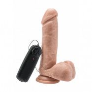 COCK 7 INCH W/ BALLS FLESH VIBR.