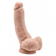 COCK 8 INCH W/ BALLS FLESH