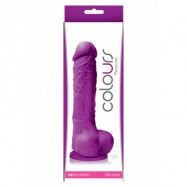 COLOURS PLEASURE DILDO 5INCH PURPLE