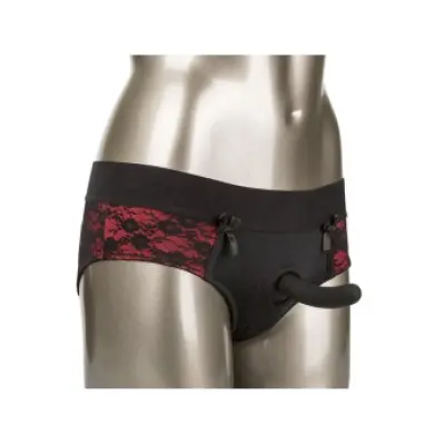 CALEXOTICS - SCANDAL SET OF CROTCHLESS PANTIES WITH DILDO SIZE L/XL