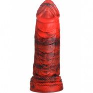 Creature Cocks: Fire Dragon, Red Scaly Silicone Dildo