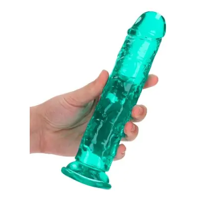 Crystal Clear dildo 20 cm, Turkos