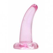 Crystal Clear non realistic dildo 11 cm, Pink