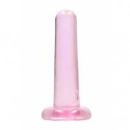 Crystal Clear non realistic dildo 13 cm, Pink