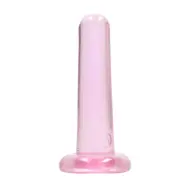 Crystal Clear non realistic dildo 13 cm, Pink