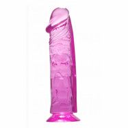 Crystal Pleasures Dildo 8' Rosa